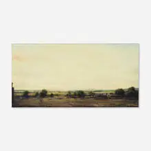 Robert Bauer, Landscape Near Madrid, 1996, oil on panel