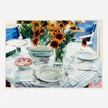 Carolyn Brady, Blue Grid, 1980, watercolor on paper