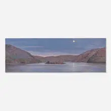 Paul Caranicas, Moon Over Hudson River, 2001, oil on linen