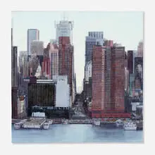 Paul Caranicas, 42nd Street, 2002, oil on canvas