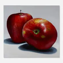 Tom Seghi, Two Red Apples, 1991, acrylic on canvas