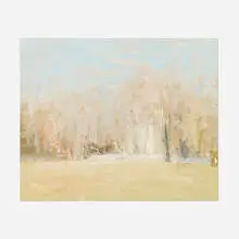 Stuart Shils, Walls and Trees in Morning Light, 1997, oil on panel