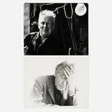 Herbert Matter, Two Photographs of Alexander Calder and Alberto Giacometti, gelatin silver print