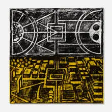 Matt Mullican, Untitled, 1989, oilstick on canvas multiple