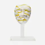 Robert Courtright, Untitled, 1982, watercolor on printed paper on papier mâché