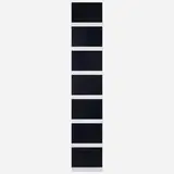 Peter Wegner, 7 Blacks, 2001, oil on MDF