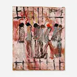 Purvis Young, Untitled (Prisoners in Jail)