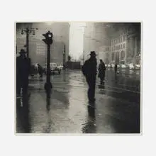 Arthur Leipzig, Rain, 1945, gelatin silver print