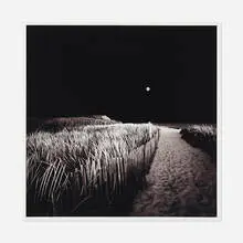 David Fokos, Moonrise, Chilmark, Massachusetts, chromogenic print mounted to matboard