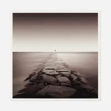 David Fokos, Jetty, Oak Bluffs, Massachusetts, chromogenic print mounted to matboard