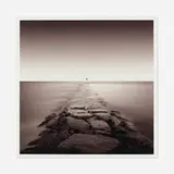 David Fokos, Jetty, Oak Bluffs, Massachusetts, chromogenic print mounted to matboard