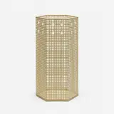 Josef Hoffmann, Hexagonal umbrella stand, enameled metal
