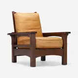 L. & J.G. Stickley from the Onondaga Shops, Rare and Early Morris chair, model 762