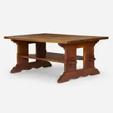L. & J.G. Stickley, Trestle table, model 594