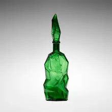 Czechoslovakian, Decanter, c. 1955, mold-blown glass