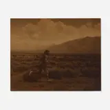 Carl Everton Moon, The Runner, gelatin silver print on original layered mount