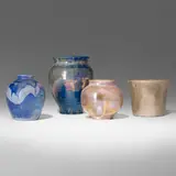 Pewabic Pottery, Collection of four vases, c. 1925, glazed earthenware