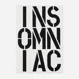 Christopher Wool, Page from Black Book, 1989, screenprint on paper