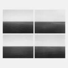four works from the Time Exposed portfolio by Hiroshi Sugimoto, 1989-1990, tri-tone offset lithograph, sold Jan 2017