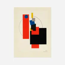 Lajos Kassák, Untitled (from the Bildarchitectur portfolio), screenprint on paper