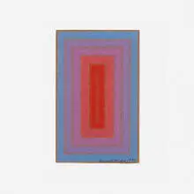 Untitled (Annual Edition) by Richard Anuszkiewicz, 1970, screenprint on Masonite, sold Jan 2017