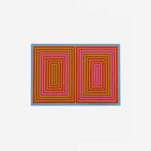 Untitled (Annual Edition) by Richard Anuszkiewicz, 1973, screenprint on Masonite, sold Jan 2017