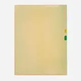 Jules Olitski, Graphite Suite I (Yellow/Green with Flesh), 1970, screenprint on paper