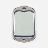 John Mascheroni, mirror, 1970, aluminum, mirrored glass, lacquered wood