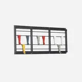 Tjerk Reijenga, Note ladder coat rack, c. 1954, enameled steel