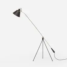 Magneto lamp by H. Fillekes, 1954, enameled steel, chrome-plated brass, chrome-plated steel, rubber, brass, sold Jan 2017