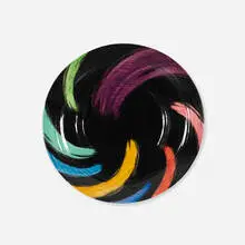 Untitled (platter) by Mineo Mizuno, 1985, glazed stoneware, sold Jan 2017