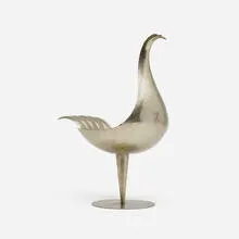 bird bowl by Franz Hagenauer, c. 1935, nickel-plated brass, sold Jan 2017