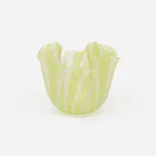 Fazzoletto vase by Fulvio Bianconi, 1948, glass with glass canes, sold Jan 2017