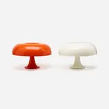 Nesso table lamps, pair by Gruppo Architetti Urbanisti Citta Nuova, 1962, plastic, fiberglass, sold Jan 2017