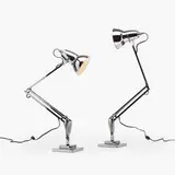 George Carwardine, Anglepoise lamps, pair, aluminum, chrome-plated steel