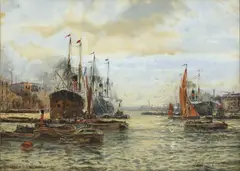 Frederick William Scarborough, Untitled, watercolour 24.5 x 34cm (2)