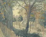 William Ratcliffe, Untitled, Hampstead ink and watercolour 37.5 x 46.5cm