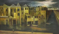 Frank Bateson, Untitled, oil on board 42 x 71cm .