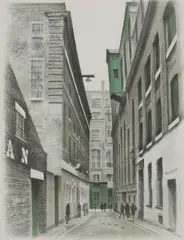 David Gentleman, Untitled, DAVID GENTLEMAN (b.1930) Seven Dials - Covent Garden lithograph