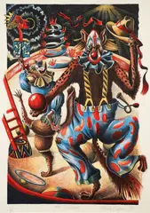 Nick Bubash, The Dancers - from The Entertainers portfolio, 1999, five color, lithograph on wove paper