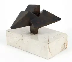 André Bucher, Untiled Cubist, bronze sculpture