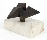 André Bucher, Untiled Cubist, bronze sculpture