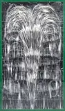 John E. Buck, Fountain, 1985, two color, woodcut on Japon paper