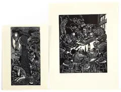 Fritz Eichenberg, Includes: Child Care Center, c.1980, wood, engraving on thin paper, Artist's Proof