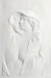 Frank Gallo, The Actress, 1984 (GF-604), cast paper multiple, 53 x 36 inches, pencil
