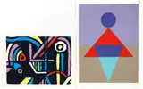 Index & Idea, serigraphs printed in colors, Dimension: 19.5 x 26.5 inches & 36x 24 inches, Edition: 139/200 & 43/200, both by Kyohei Inukai, pencil, offered Mar 2025