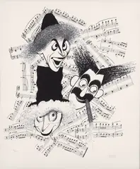 Al Hirschfeld, Marx Brothers 2, 2000, lithograph