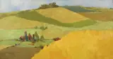 Gary Jurysta, Abstracted Farmscape, 1962, oil on canvas
