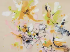Lawrence Kupferman, Abstract, gouache and watercolor on paper