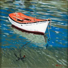 Greek Dory Study by Jon McIntosh, acrylic on canvas, offered Mar 2025